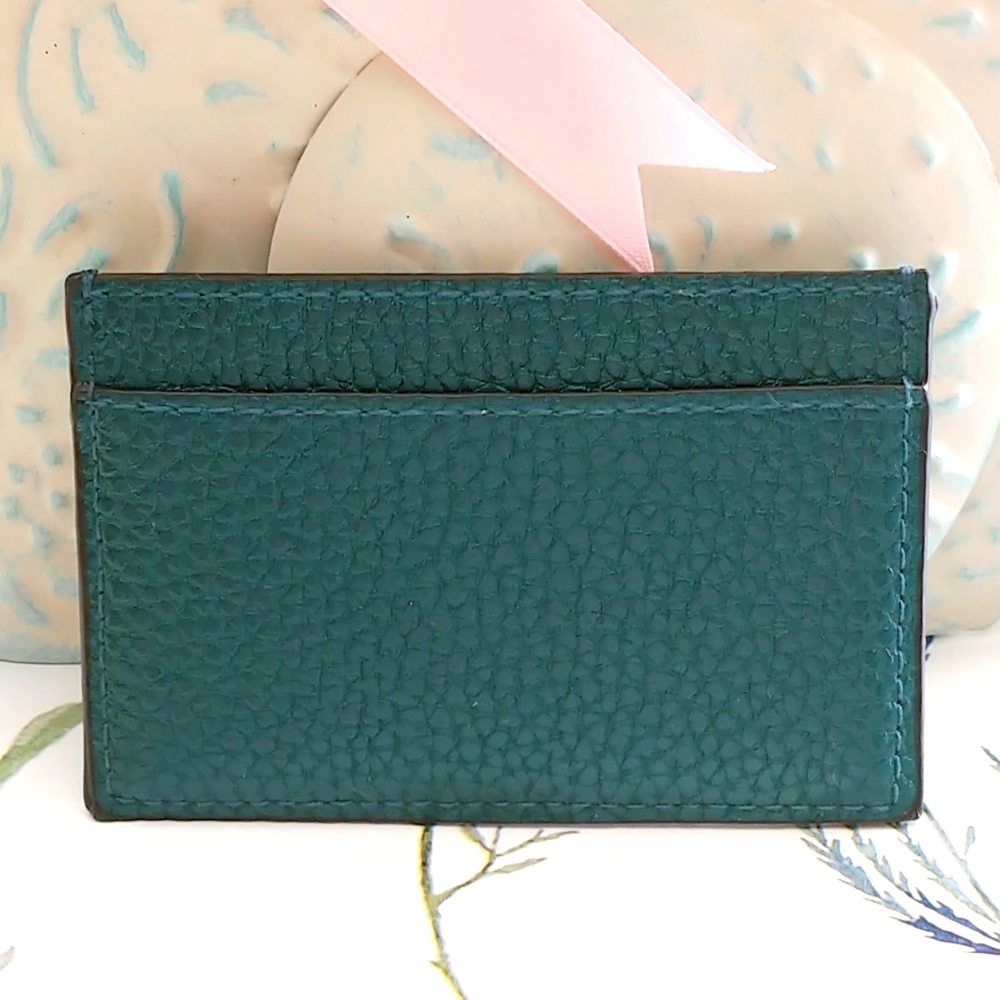 Emerald green credit card holder